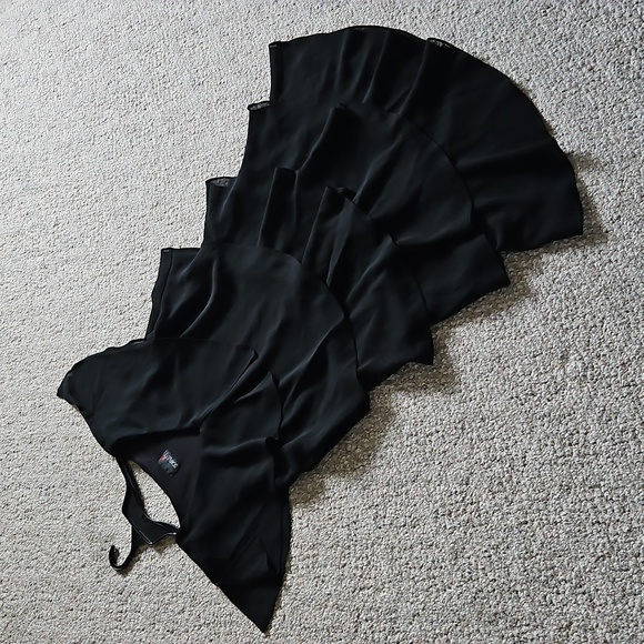 Scarlett Black Textile Layered Midi Dress. - Picture 6 of 10